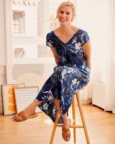 Niki Taylor for Talbots August 2021 Talbots Fashion, Talbots Summer, Pretty Midi Dresses, Niki Taylor, Graphic Floral, Modern Classic Style, Classic Style Women, New Arrival Dress, Floral Midi Dress