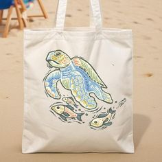 This 100% cotton bag comes in one size - 15" x 16"- perfect for everyday wear. While the canvas material will show off your designs in great colors, it's durable and will last for years. The bag features 20" handles (made from the same canvas), making it easy to carry even with a week's worth of shopping. .: 100% cotton canvas .: Available in natural and black colors .: Heavy fabric (12 oz/yd² (406.9 g/m .: Sewn-in label Canvas Making, Beach Days, Cotton Bag, Sea Turtle, Sew-in Labels, Canvas Material, Heavy Fabric, Beach Day, Girls Night