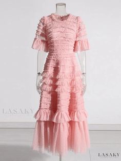 Elegant Baylee Chic Midi Dress Midi Dress Chic, Elegant Maxi Dress, Elegant Dresses For Women, Maxi Dress Formal, Lace Maxi, Pink Maxi Dress, Lace Maxi Dress, Female Fashion, Stretch Dress