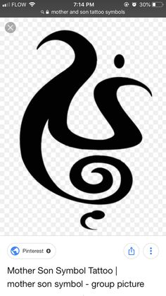 the mother son symbol tattoo on twitter