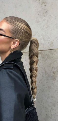 Loose Braided Ponytail, Luxy Hair, Slicked Back Hair, Long Blonde, Easy Hairstyles For Long Hair, Long Blonde Hair