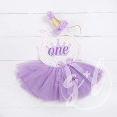 1st Birthday Outfit ONE Crown Purple Polka Dot Sleeveless Dress & Purple Party Hat - Grace and Lucille Purple Birthday Outfit, Purple Princess Party, Purple Crown, Purple Tutu, 1st Birthday Dresses, 1st Birthday Outfit, First Birthday Dresses, Full Tulle Skirt, Purple Birthday