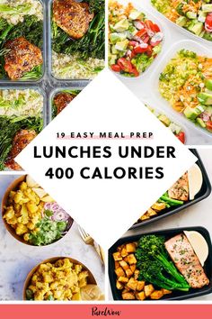 lunches under 400 calories are easy to make and delicious