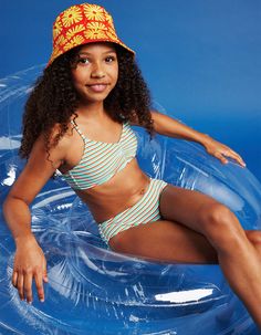 Full Tilt Stripe Girls Bralette Bikini Set Flannel Sweatshirt, Beachwear Swimwear, Full Tilt, Kids Graphic Tees, Open Knit Sweater, Boy Tees, Swimwear Girls, Swimsuit Cover Ups, Sweaters And Jeans