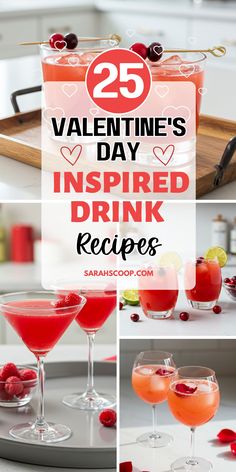 Cheers to love! 💕🍹 These Valentine’s Day Drink Recipes are perfect for date night, Galentine’s, or just sipping something festive. From romantic cocktails to sweet mocktails, there’s a drink for every mood! 💘✨ #ValentinesDrinks #ValentinesDay