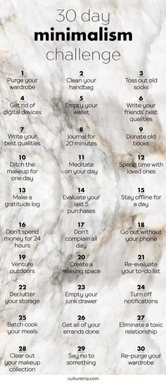 30 Day Minimalism Challenge Minimalist Challenge, Gibbs Rules, 30 Day Challenge, Minimalist Lifestyle, Minimalist Living, Less Is More, Simple Living, Better Life