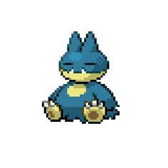 an image of a pixel art character sitting down