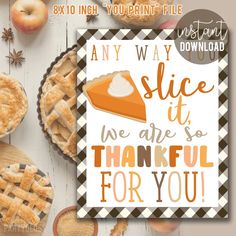 an image of a thanksgiving card with pies