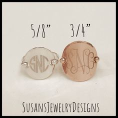 "This ring is made with a round disc engraved with your choice of 1 or 3 letter monogram and shaped to resemble a saddle style ring. Wire has been added to make up the band of the ring and the edge of disc has been hammered to add a neat texture. This ring is super comfortable to wear and I love mine! I can make this ring with rose gold filled, sterling silver (shown), or yellow gold filled components. You can also choose your disc size (5/8\" or 3/4\") and font preference. Use the options pull Adjustable Stackable Rings With Initials, Sterling Silver Monogram Initial Ring For Promise, Sterling Silver Monogram Initial Promise Ring, Adjustable Monogram Engraved Sterling Silver Ring, Sterling Silver Stamped Initial Ring, Stamped Sterling Silver Initial Ring, Personalized Monogram Initial Ring, Silver Round Initial Ring For Personalized Gift, Silver Initial Ring For Personalized Gift