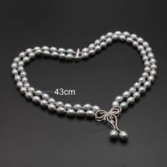 Item Type: Choker Gender: Women Material: Pearl, Sterling Silver Style: Fashion, Vintage Package Includes: 1 x Pc Elegant Gray Pearl Necklace, Formal Gray Pearl Necklace, Gray Pearl Necklace For Formal Occasions, Necklaces Wedding, Pearls Choker, Beautiful Chokers, Choker Jewelry, Vintage Packaging, White Pearl Necklace