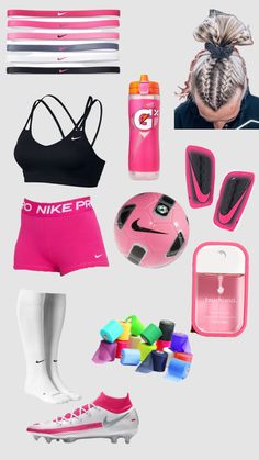 the contents of a women's sports bra and shoes