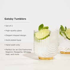 the gatsby tumblers set of 2