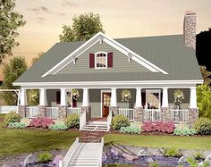 Drive Under Garage, Country Craftsman House Plans, House Plans One Story, Country Craftsman, Houses Plans, Craftsman House Plan, Craftsman Bungalows, Ranch House Plans, Craftsman House Plans