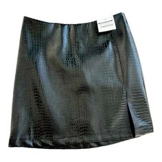 Black Faux Leather Snakeskin Skirt With Slit Snake Skin Skirt, Snakeskin Skirt, Black Faux Leather, Snake Skin, Womens Skirt, Faux Leather, Skirt, Wardrobe, Grey