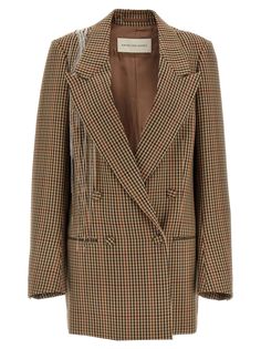 100% wool Designer Brown Wool Blazer, Red Valentino Shoes, Celebrity Culture, Self Portrait Dress, High Quality Dress, Italian Outfits, Dries Van Noten, Tory Burch Shoes, Wool Blazer