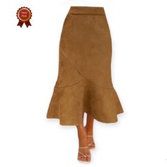 Nwt White Stag Faux Suede Godet Skirt Size: 18 Color: Camel Brown Side Zipper Closure Pleated Waist Approximate Waist Measurement Laying Flat 19 & 1/4 In. Soft Flowy Flare Winter Party Skirt In Solid Color, Brown Flared Skirt For Party, Party Brown Flared Skirt, Brown Pencil Skirt For Fall Party, Fall Party Brown Pencil Skirt, High Waist Brown Party Skirt, Brown High Waist Party Skirt, High Waist Brown Skirt For Party, Brown Knee-length Party Bottoms