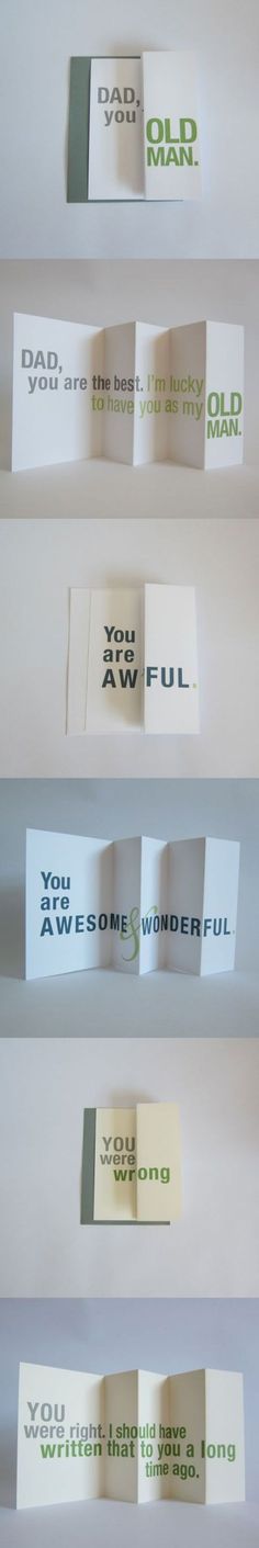 four different types of business cards with the words you are awesome on them