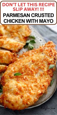 Crunchy, juicy, and flavorful, this Air Fryer Parmesan Crusted Chicken with Mayo is a game-changer! A simple mix of Parmesan, mayo, and herbs makes a golden crust, making this chicken irresistibly delicious. Parmesan Crusted Chicken With Mayo, Chicken With Mayo, Air Fryer Parmesan Crusted Chicken, Air Fryer Recipes Chicken Breast, Mayo Chicken, New Air Fryer Recipes, Air Fryer Oven Recipes, Air Fry Recipes, Parmesan Crusted Chicken