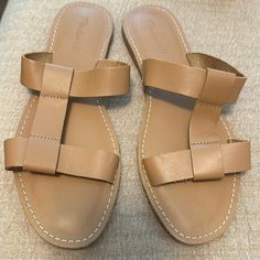 Nwot. Only Tried On. Size 8.5. Camel Colored. Camel Sandals, Madewell Sandals, Madewell Shoes, Camel Color, Madewell, Camel, Sandals, Red, Women Shopping