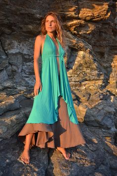 ELVISH DRESS TOTEM Layering Robe elfique Tattered Slip | Etsy Elvish Dress, Elven Clothing, Turquoise Clothes, Dress Layering, Summer Dress Beach, Festival Photo, Dress Layered, Layered Dress, Dress Bridesmaid