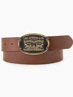 Because you can never go wrong with a classic western-inspired belt. Brought to life with a bold metal plaque buckle and durable leather strap, this Billy Plaque Belt will only get better with time. Crafted from 100% leather for lasting quality and wear Features an oversized plaque buckle Metal Plaque, Get Better, Levi Strauss, Belts For Women, Quality Clothing, Leather Straps, Levi's, Buckle, Bring It On