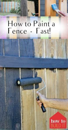 how to paint a fence - fast with this easy step by step guide and instructions