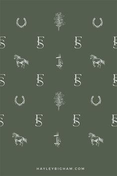 the letters and numbers are drawn in white ink on a dark green background with an image of