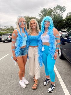 Blue Out Game Outfit, Blue Football Game Outfit, Blue Out Football Game, Blue Out Football Game Outfit, School Spirit Outfit, Dressy Casual Attire, Football Game Outfit Highschool, Highschool Football, Camp Themes