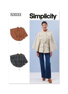 a women's jacket and pants sewing pattern from the book simplicity