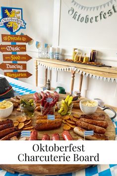 Oktoberfest Charcuterie Board • Dreaming of Homemaking Oktoberfest Gender Reveal, Oktoberfest Themed Party, Oktoberfest Baby Shower Ideas, Onetoberfest Birthday, Oktoberfest Charcuterie, Backyard Biergarten, Oktoberfest Table Decorations, October Fest Party Ideas