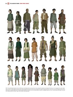 an image of some people in different outfits and clothes from the animated movie avatars