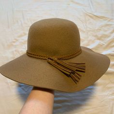 Brown Phase 3 Wool Floppy Hat From Nordstrom New With Tags And Never Worn Open To Offers Feel Free To Message Me Casual Wide Brim Felt Hat For Vacation, Brown Wide Brim Fedora For Day Out, Brown Brimmed Felt Hat For Vacation, Beige Felt Hat For Vacation, Adjustable Brown Felt Hat For Vacation, Casual Beige Felt Hat For The Beach, Brown Wide Brim Hat For Day Out, Fall Beach Cloche Hat With Short Brim, Casual Beige Felt Hat For Beach