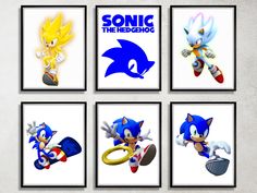 sonic the hedgehog wall art prints