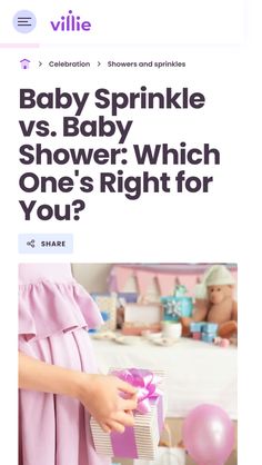 the baby sprinkle vs baby shower which one's right for you?