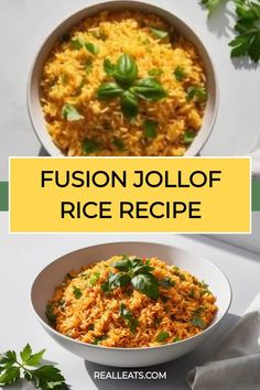 Bowl of vibrant jollof rice garnished with fresh herbs. Africa Unit Study, Nigerian Jollof Rice, Easy International Recipes, Bouillon Powder, Foil Meals, Meal Sides, African Recipes Nigerian Food, Seasoned Rice Recipes, African Foods