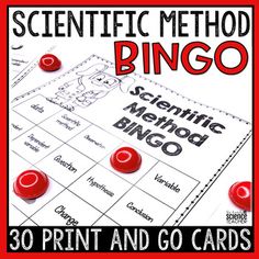 Reinforce Scientific Method skills with this PRINT AND GO Scientific Method BINGO pack! You can assess your students in a fun way, no need for paper/pencil assessments. Your students will want to play again and again!All of the work has been done for you! Just print and laminate (recommended) to use... Third Grade Science Lessons, Scientific Method Activities, Classroom Prep, Fourth Grade Science, Science Images, General Science, Lab Activities, Third Grade Science, 4th Grade Science