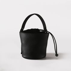 Free U.S. shipping. Style: Commuting , color:Black, suite for season：Spring, Summer, Autumn, Winter ，School, Work, Material Genuine Leather, Black Leather Top Handle Bucket Bag Drawstring Handbags Luxury Black Pebbled Leather Bucket Bag, Black Bucket Bag With Removable Pouch For Daily Use, Black Bucket Bag For Daily Use In Summer, Black Bucket Bag For Daily Summer Use, Versatile Black Bucket Bag For Daily Use, Black Leather Bag For Summer, Black Everyday Bucket Bag, Black Bucket Bag For Everyday Summer Use, Black Bucket Shoulder Bag For Everyday