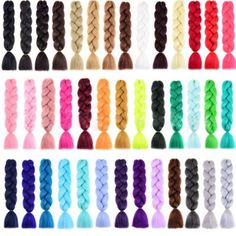 Braiding Synthetic Hair Extension African Twist Braid 24" Hair Hairstyles Item Type:Synthetic braiding hair Size:60cm(24”) Material:High Temperature Fiber Color:As the picture Color Type:Solid Color Package:1PCS Note: Please allow 1-2cm measuring deviation due to manual measurement. Due to the difference between different monitors, the picture may not reflect the actual color of the item. Thank you! Box Braids Twist, 24 Inch Hair Extensions, Wavy Hair With Braid, Handmade Dreadlocks, Jumbo Braiding Hair, Crochet Dreadlocks, Crochet Box Braids, Crochet Hair Extensions, Jumbo Box Braids