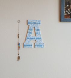 the letters are hanging on the wall