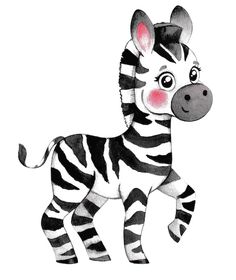 a black and white drawing of a zebra