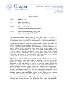 the letter from oregon department of energy and natural resources