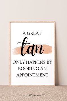 a sign that says, a great fan only happens by looking an appointment