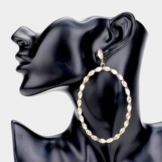 Size : 2.2" X 3.75" Post Back Evening Earrings, Statement Hoop Earrings, Golden Goddess, Go Pink, Head Chain, Hat And Scarf Sets, Wrist Wear, Chains Necklaces, Scarf Set