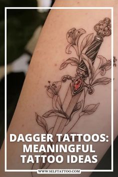 dagger tattoos meaningful tattoo ideas with the words, dagger tattoos meaningiful