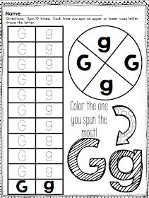 the letter g worksheet for preschool to learn how to write and draw letters