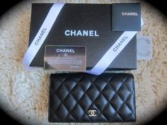 CHANEL Classic Wallet in Quilted Lambskin    www.facebook.com/myfavouritefinds Louis Vuitton Damier, Chanel Classic, Chanel, Louis Vuitton, Wallet, Shoulder Bag