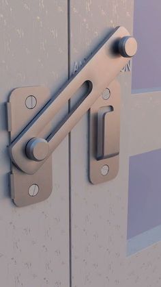 an image of a door handle on the side of a building