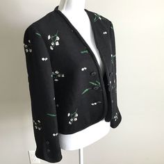 New With Tag, Beautiful Zara Structured Embroidered Open Front Blazer Jacket - Gorgeous Embroidery Detail - Beautiful, Tonal Ornamental Trimming At Front, Hem And Cuffs - Stunning Jewel Buttons At Front And Cuffs - Lined - Measurements Approx.: 20 1/2” Length, 20” Armpit To Armpit, 17” Shoulder Seam To Shoulder Seam, 15” Sleeve Length From Armpit To The End Of The Sleeve - Exterior: 98% Cotton, 2% Polyester - Lining: 100% Polyester Thank You For Shopping @Shinebrightshop. Dressy, Casual, Office, Winter Workwear Outerwear With Floral Embroidery, Elegant Winter Outerwear With Floral Embroidery, Elegant Floral Embroidered Winter Outerwear, Elegant Embroidered Spring Outerwear, Spring Embellished Outerwear For Work, Zara Vintage Spring Outerwear, Zara Vintage Outerwear For Spring, Spring Embellished Workwear Outerwear, Spring Embellished Long Sleeve Blazer