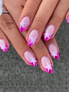 Summer-Ready: May Nail Designs for the Trendsetter Bday Nails Pink, Fun Birthday Nails, May Nail Designs, Nails Short Almond, May Nails, Press On Nails Short, Short Almond, Summery Nails, Short Nails Art