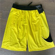 Nike Men’s Basketball Shorts Pockets Drawstring Loose Fit Nike Yellow Sport Bottoms, Yellow Athletic Shorts With Elastic Waistband For Sports, Casual Yellow Athletic Shorts For Sports, Yellow Short Gym Bottoms, Yellow Short Bottoms For Gym, Nike Yellow Bottoms For Summer, Yellow Sports Athletic Shorts, Nike Yellow Summer Bottoms, Yellow Athletic Shorts For Sports